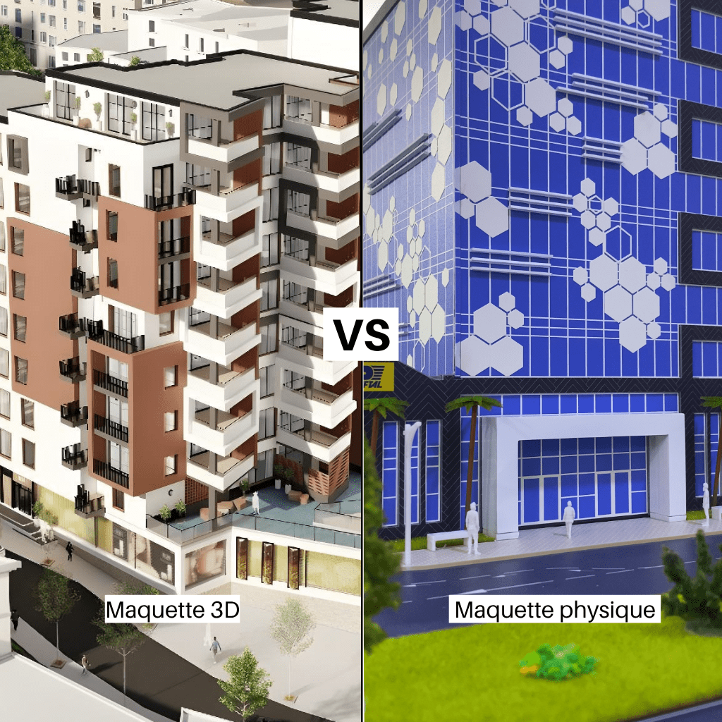 Maquettes 3D vs Maquettes physique